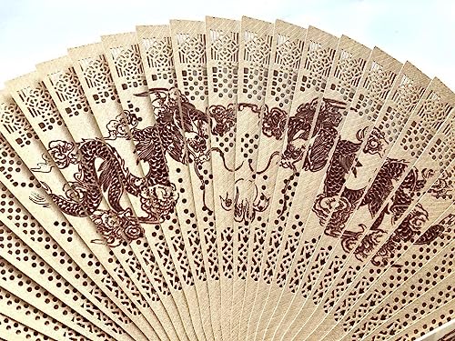 中国 白檀扇子 透かし彫り木扇子 - 製品詳細